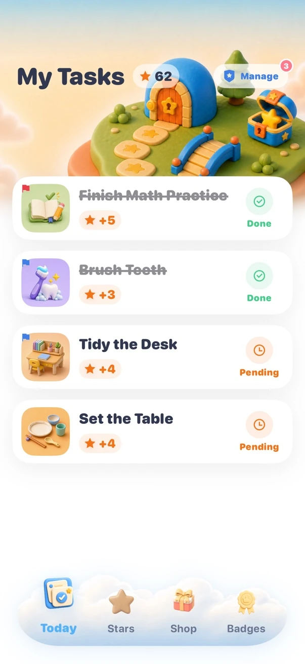 StarWish — Actual application interface